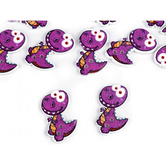 Drevený dekoračný gombík opica, dinosaurus, vtáčik | Mimib