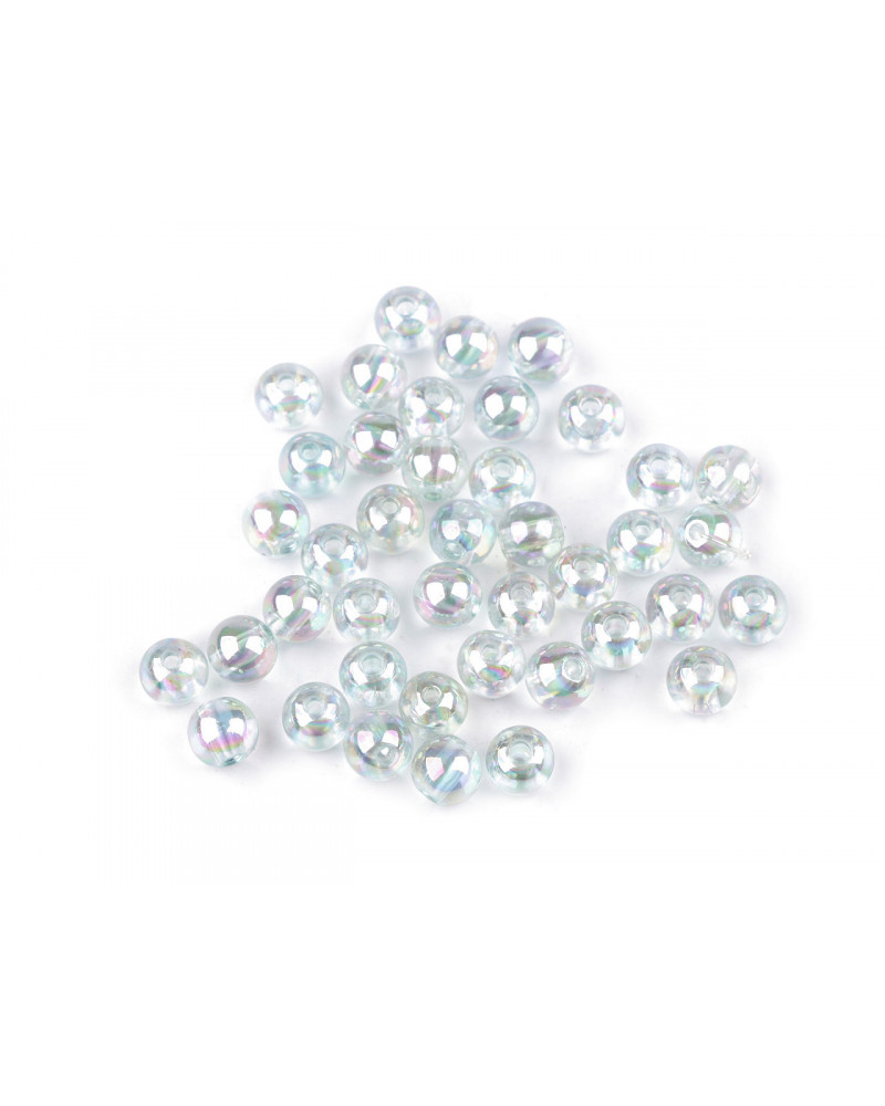 Plastové korálky dúhové Ø8 mm | Mimib