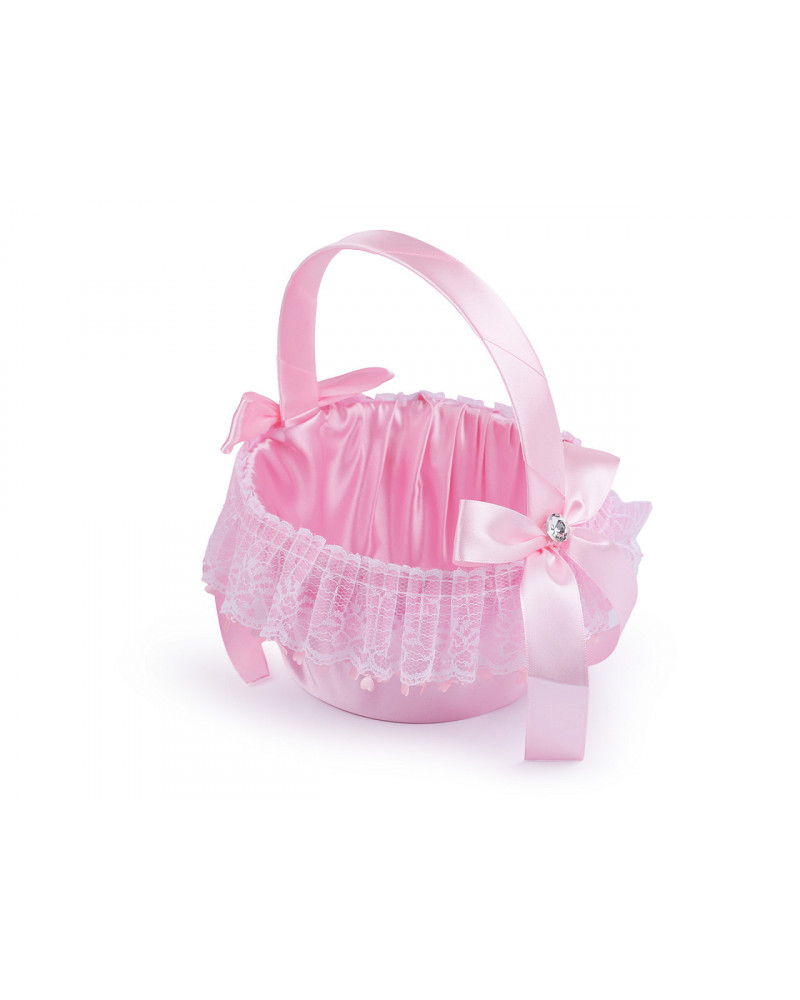 Svadobný saténový košíček pre družičky | Mimib