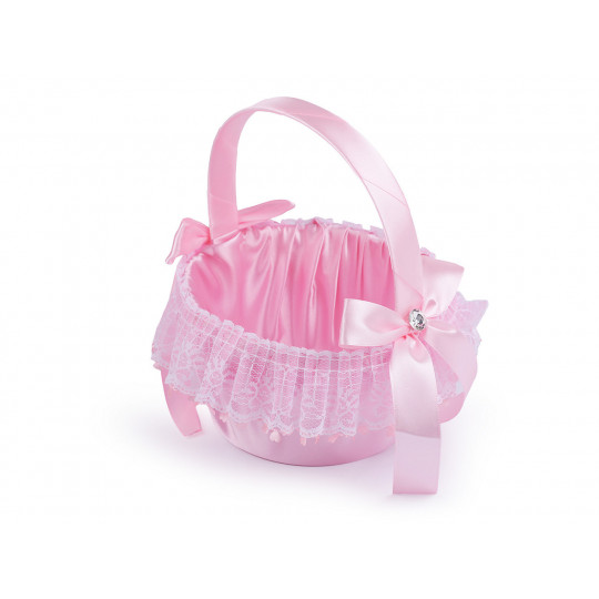 Svadobný saténový košíček pre družičky | Mimib