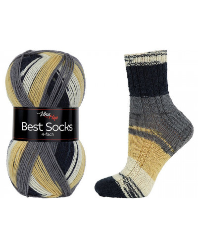 Pletacia priadza Best Socks samovzorovacia / ponožkovka 100 g | Mimib