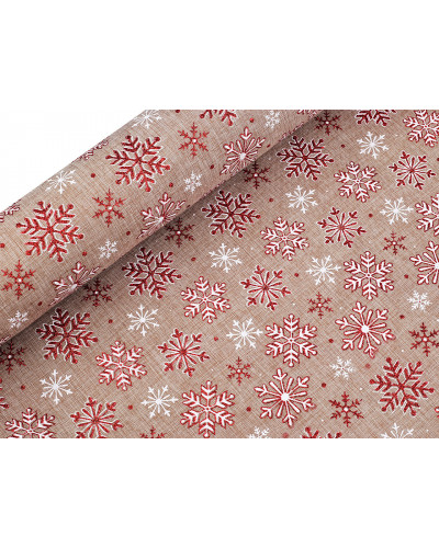 Dekoračná metráž imitácia juty vločky | Mimib