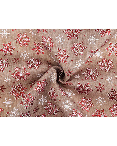 Dekoračná metráž imitácia juty vločky | Mimib