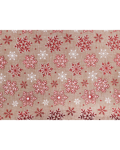 Dekoračná metráž imitácia juty vločky | Mimib