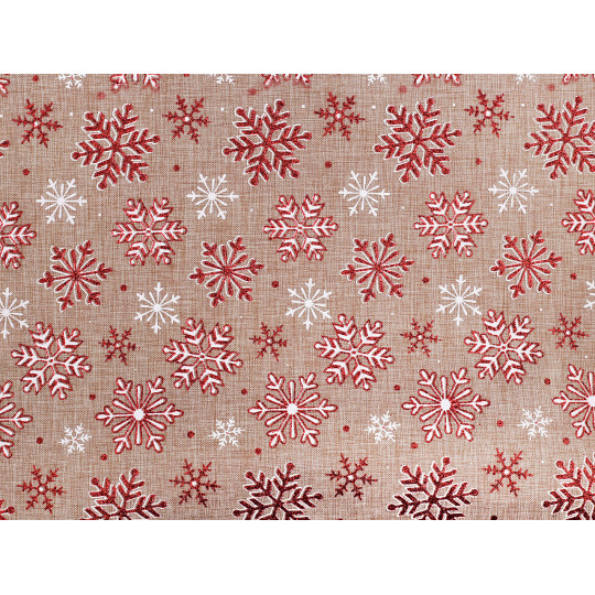 Dekoračná metráž imitácia juty vločky | Mimib