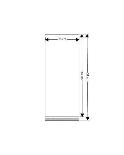 PP vrecko s lepiacou lištou 13x33 cm | Mimib