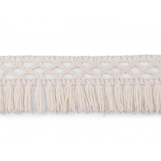 Bavlnené strapce / čipka šírka 55 mm | Mimib