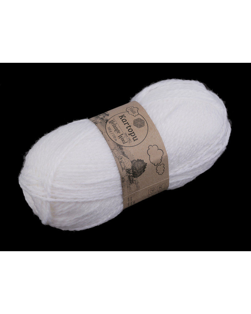 Pletacia priadza Melange Wool 100 g | Mimib