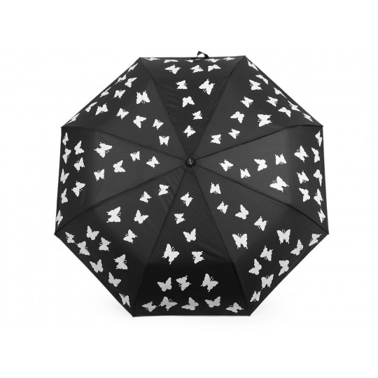Dámsky skladací vystreľovací dáždnik motýľ kúzelný | Mimib
