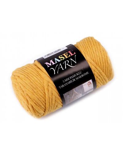 Recyklovaná bavlnená priadza macrame Ø5 mm | Mimib