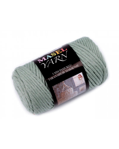 Recyklovaná bavlnená priadza macrame Ø5 mm | Mimib