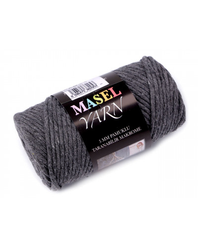 Recyklovaná bavlnená priadza macrame Ø5 mm | Mimib