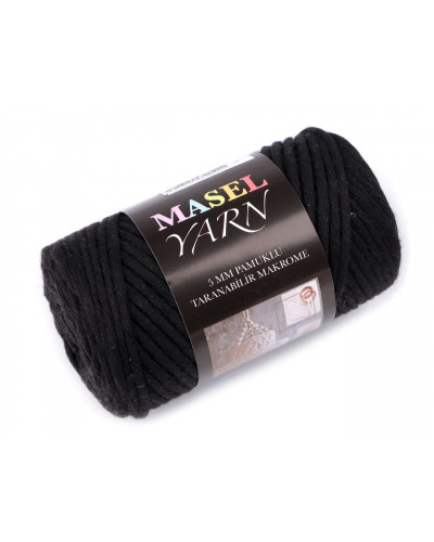 Recyklovaná bavlnená priadza macrame Ø5 mm | Mimib