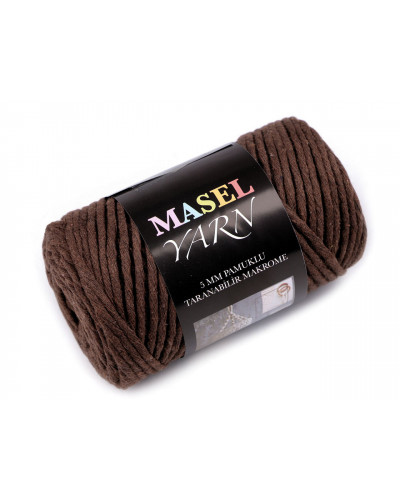 Recyklovaná bavlnená priadza macrame Ø5 mm | Mimib