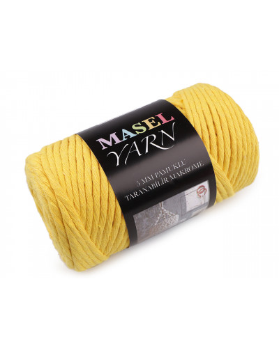 Recyklovaná bavlnená priadza macrame Ø5 mm | Mimib