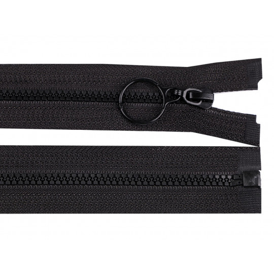 Kostený zips 4 mm deliteľný s krúžkom dĺžka 30 cm | Mimib