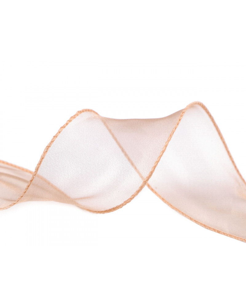 Organzová stuha s perleťovým leskom šírka 55 mm | Mimib