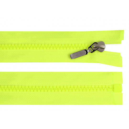 Kostený zips No 5 dĺžka 90 cm s ozdobným jazdcom | Mimib