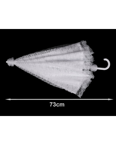 Svadobný čipkový vystreľovací dáždnik | Mimib