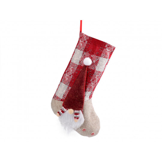 Mikulášska / vianočná pančucha 24x44 cm | Mimib