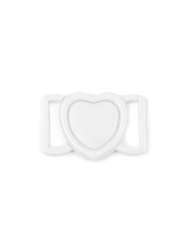 Plavkové zapínanie srdce šírka 20 mm plastové | Mimib