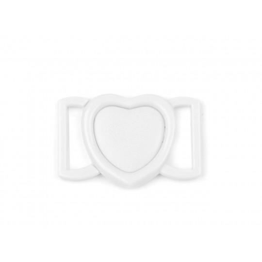 Plavkové zapínanie srdce šírka 20 mm plastové | Mimib