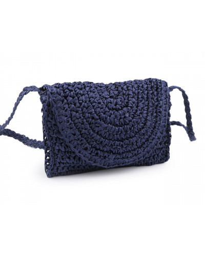 Háčkovaná kabelka z rafie - lyka crossbody 16x21 cm | Mimib