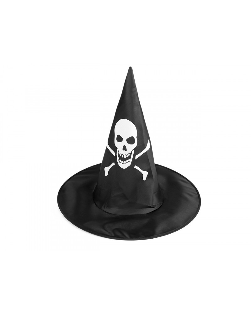 Karnevalový klobúk čarodejnícky pavučina, lebka, netopier | Mimib