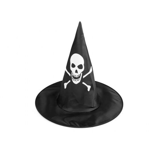 Karnevalový klobúk čarodejnícky pavučina, lebka, netopier | Mimib