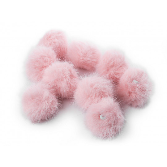 Kožušinový brmbolec s pútkom Ø3,5 cm | Mimib