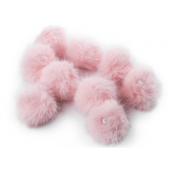 Kožušinový brmbolec s pútkom Ø4,5 cm | Mimib