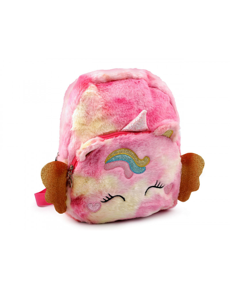 Detský batoh jednorožec plyšový 28x32 cm | Mimib