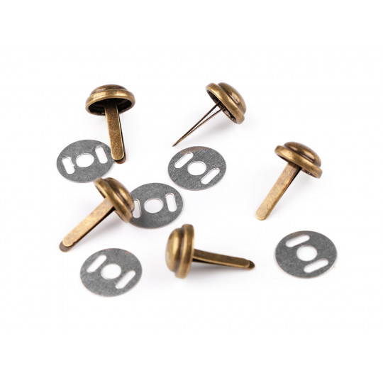 Dvojnôžkový klinec / kovové nožičky na kabelky Ø12 mm | Mimib