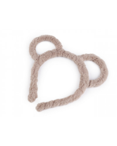 Kožušinová čelenka do vlasov | Mimib