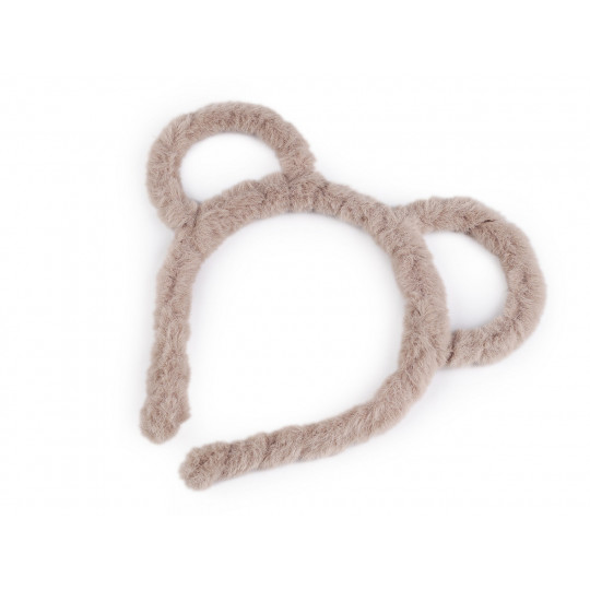 Kožušinová čelenka do vlasov | Mimib