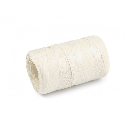 Lyko rafia na pletenie tašiek - prírodné, šírka 5-8 mm | Mimib