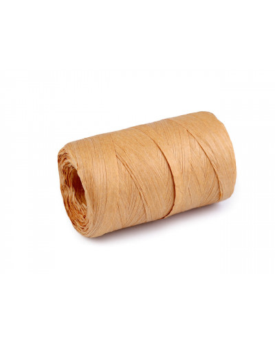 Lyko rafia na pletenie tašiek - prírodné, šírka 5-8 mm | Mimib