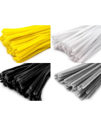 Chlpaté modelovacie drôtiky Ø6 mm dĺžka cca 30 cm | Mimib