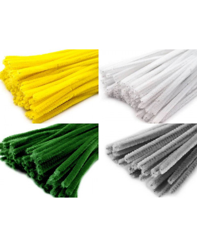 Chlpaté modelovacie drôtiky Ø6 mm dĺžka cca 30 cm | Mimib