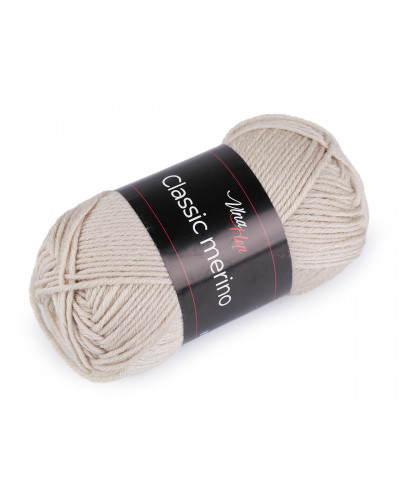 Pletacia priadza Classic Merino 50 g | Mimib