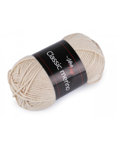 Pletacia priadza Classic Merino 50 g | Mimib