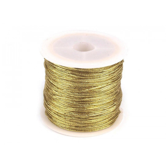 Dutinka s lurexom Ø1 mm guľatá, vianočná | Mimib