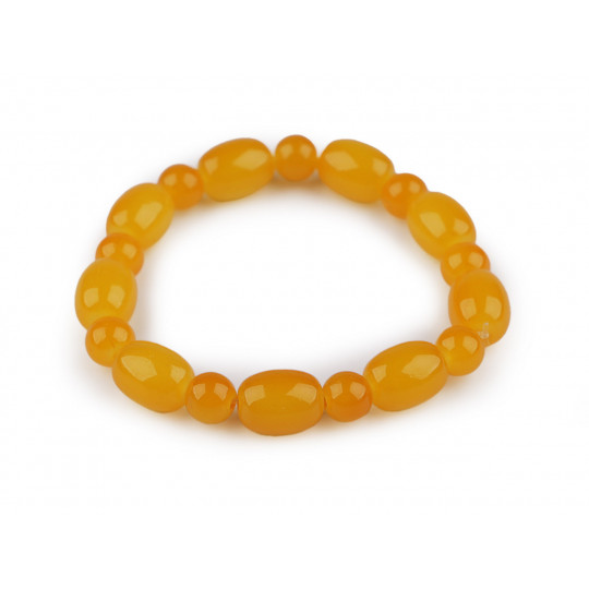 Náramok pružný zo sklenených korálikov | Mimib