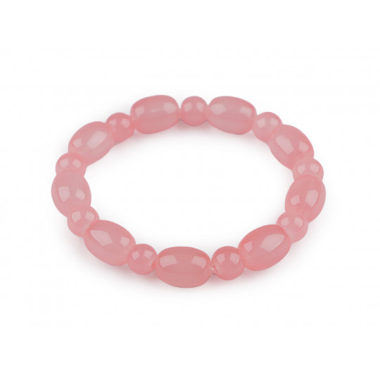 Náramok pružný zo sklenených korálikov | Mimib