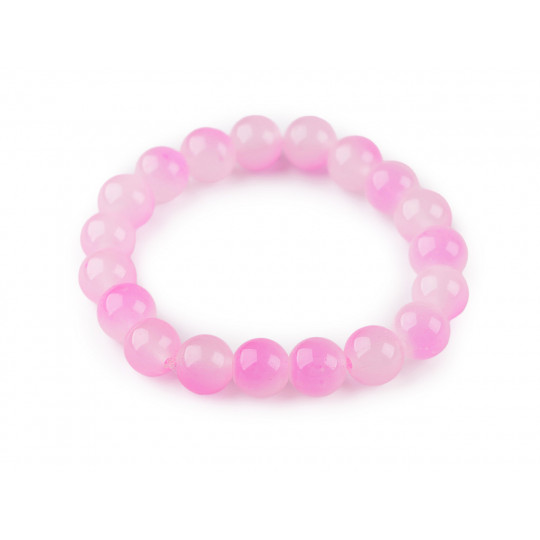 Náramok pružný zo sklenených koráliek | Mimib