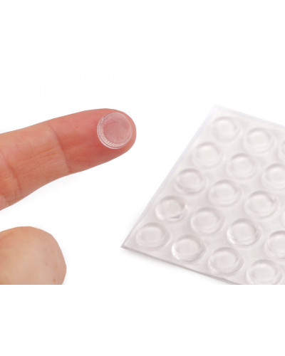 Samolepiace protišmykové podložky silikónové 25 ks Ø9 mm | Mimib