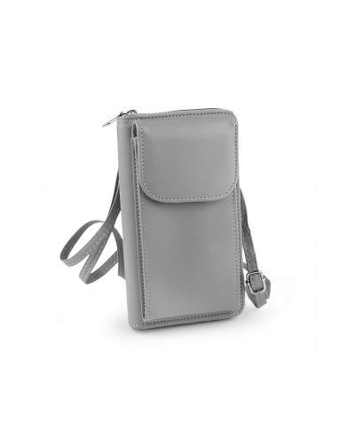 Peňaženka s vreckom na mobil cez rameno crossbody 11x19cm | Mimib