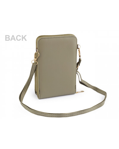 Peňaženka s vreckom na mobil cez rameno crossbody 11,5x18cm | Mimib