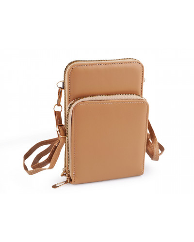 Peňaženka s vreckom na mobil cez rameno crossbody 11,5x18cm | Mimib