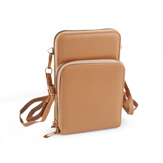 Peňaženka s vreckom na mobil cez rameno crossbody 11,5x18cm | Mimib